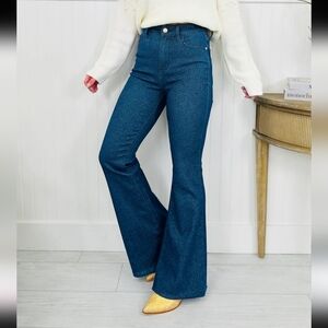 Judy Blue Feeling Glamorous Sparkle Flare Jeans Vintage 90's Y2K Hippie Sz 9/29